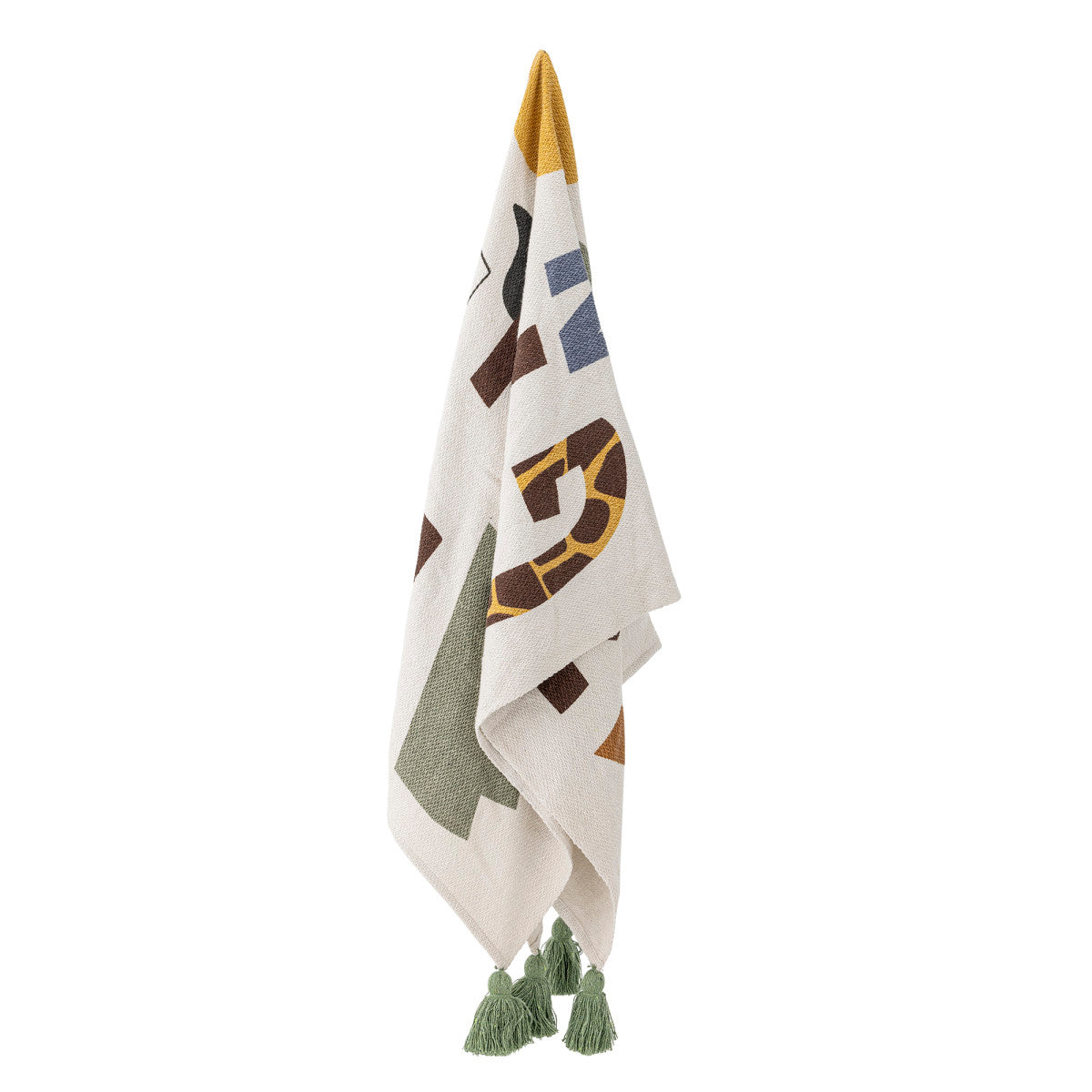 שמיכת כותנה ממוחזרת 160x130 ס"מ Memmo - ירוק
