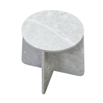 שולחן צד שיש Teo ג' 40 ק' 45 סמ - בז'