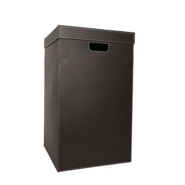 סל כביסה קטן ג' 62 סמ עור ממוחזר