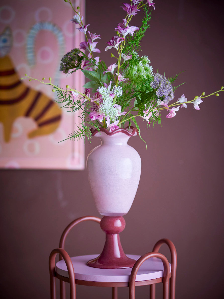 ואזה זכוכית Frills - ורוד