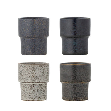 מארז 4 כוסות קורטדו Ewan - חרס/חום