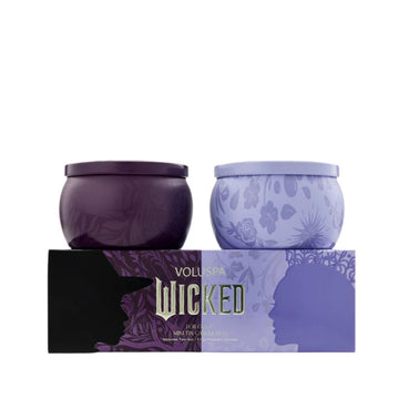 זוג נרות פח ' Palo Santo Spells and Cherry Blossom Bubble 'WICKED - מהדורה מוגבלת