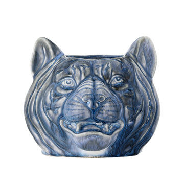 כלי עציץ Abner - נמר כחול