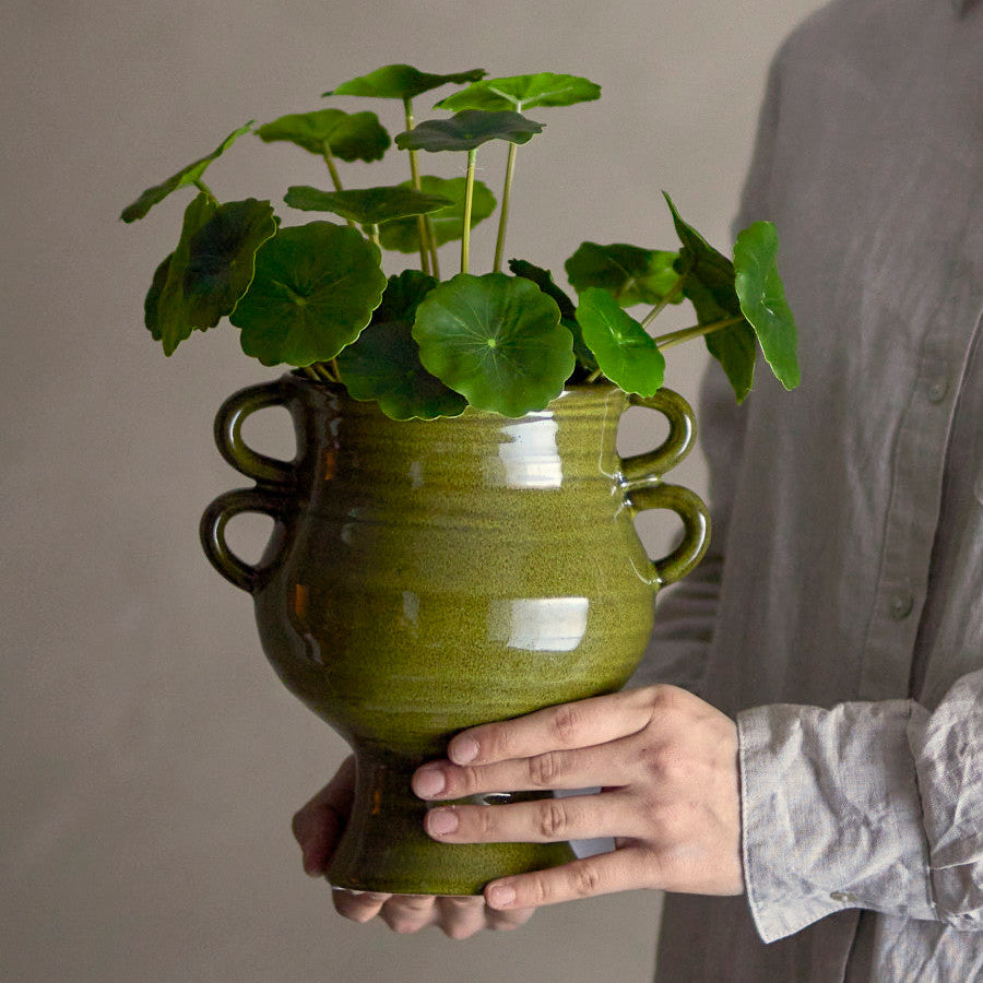 עציץ פילאה מלאכותי Copper