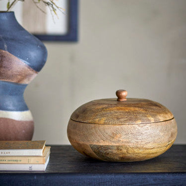 צנצנת עץ עם מכסה Marisa - עץ מנגו טבעי