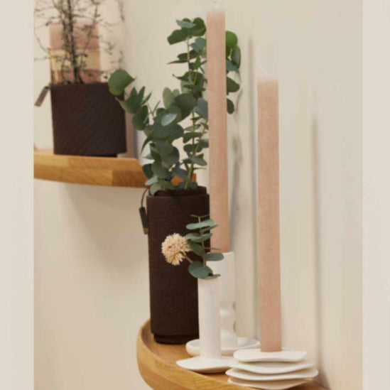 סט 2 נרות טאפר Timber