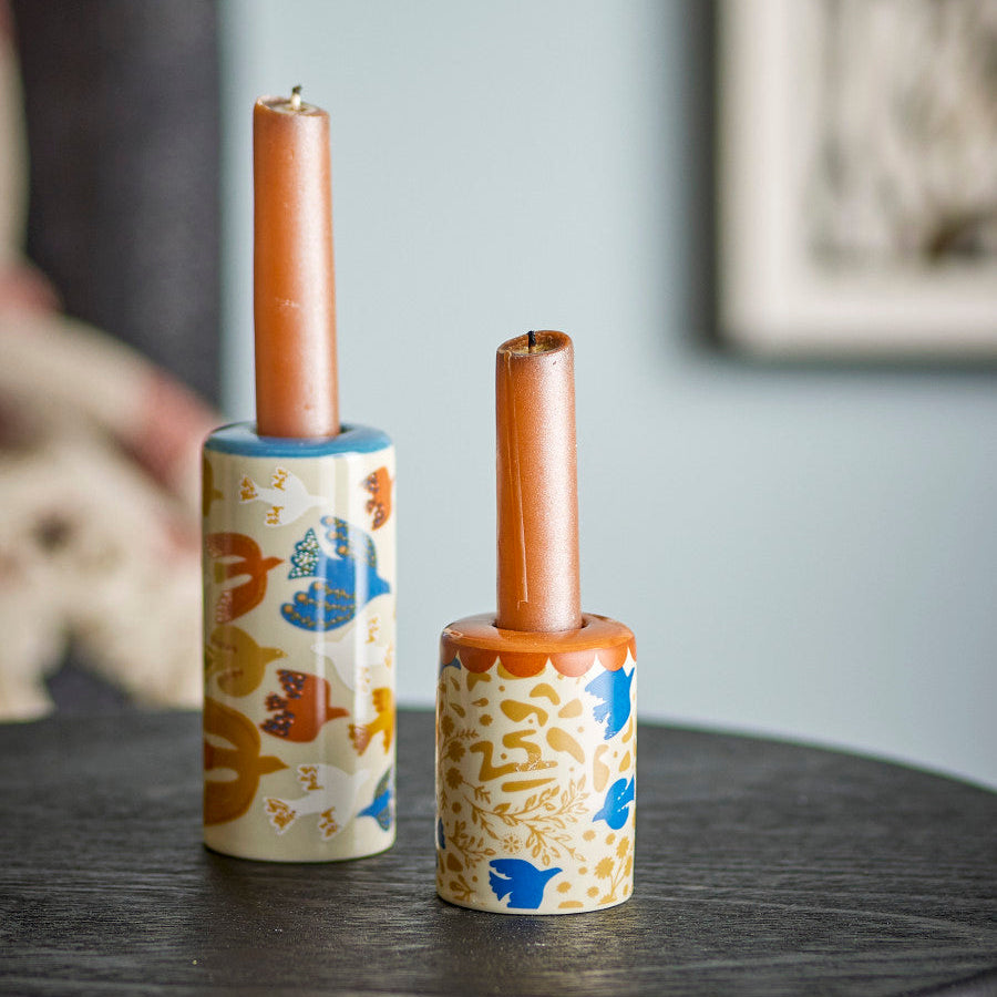 זוג פמוטים Anniversary - חרס