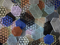 מארז 3 תחתיות לסירים Hexagon - סגול בהיר/חול/טרקוטה