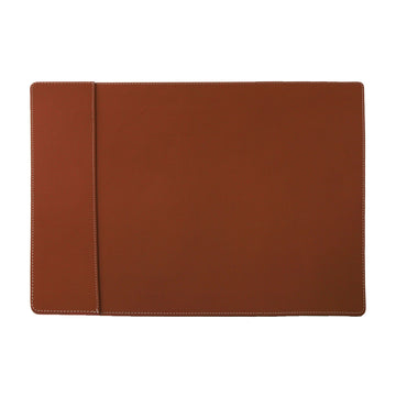 פד עור ממוחזר שולחני עם כיס