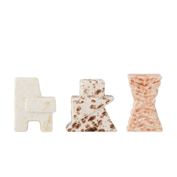 סט 3 פמוטים Blanchard - חרס