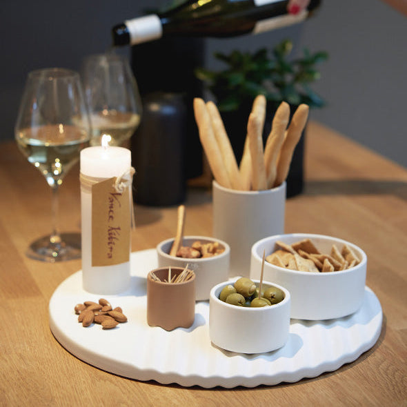 קערית קרמיקה מלח / פלפל WAVE