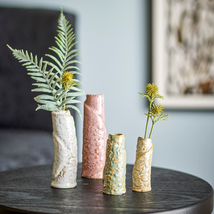 סט 4 אגרטלים Temple - חרס