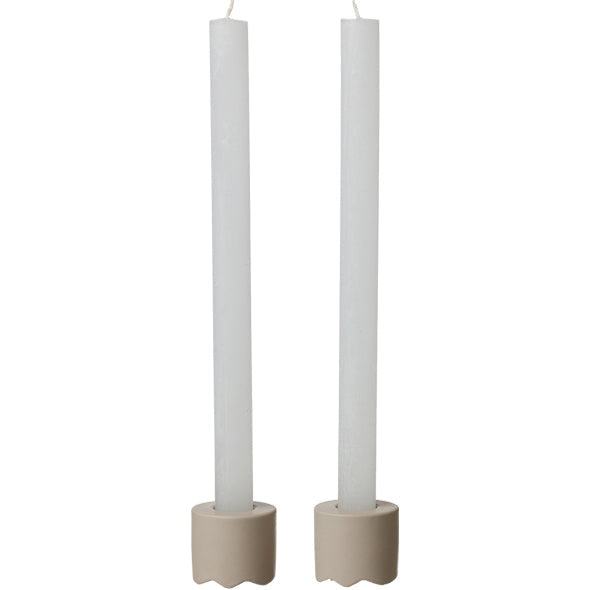 סט 2 פמוטים קרמיקה WAVE